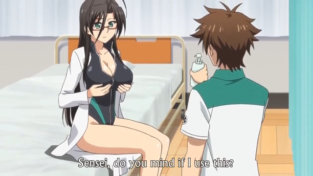 I was fucking the adorable schoolgirl hentai sister with a big cock