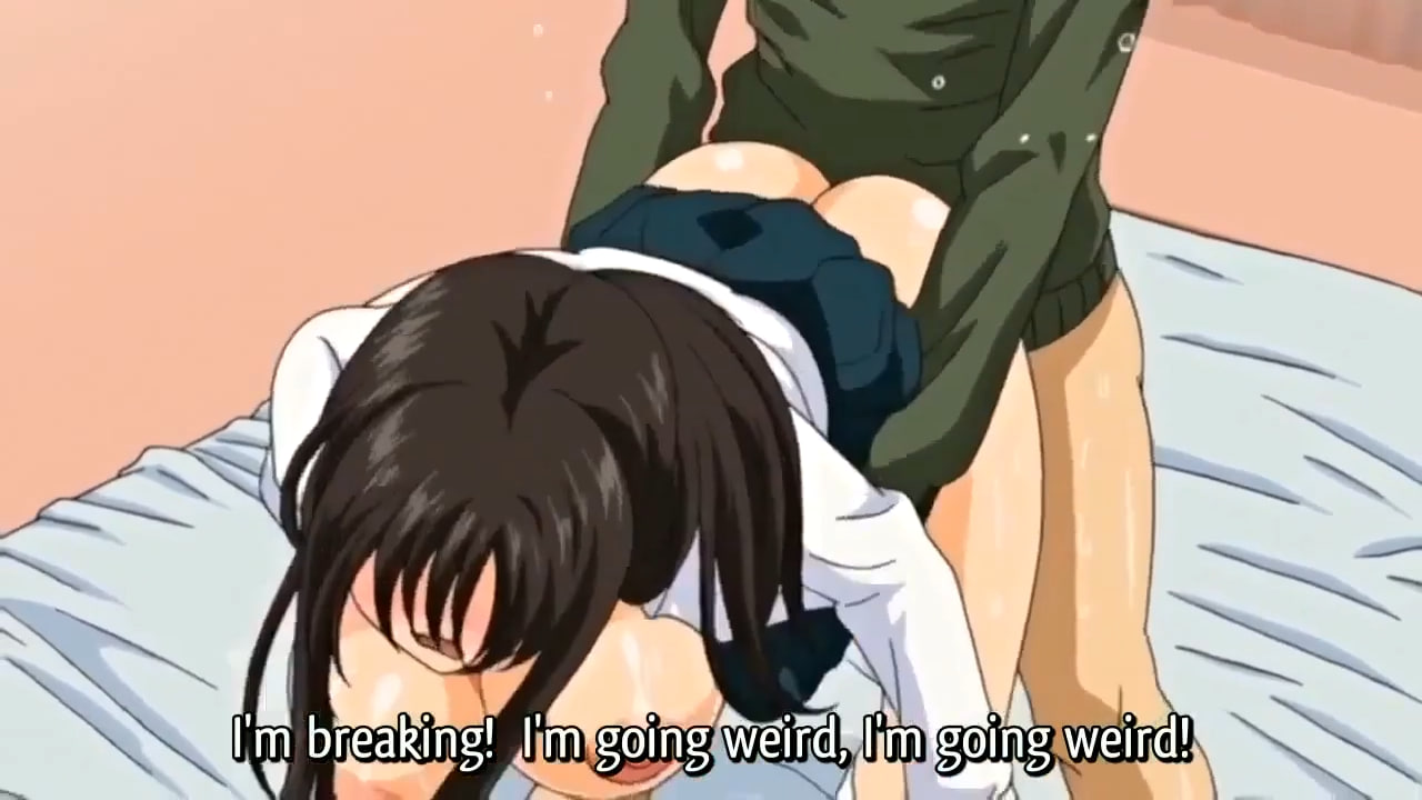 Sister gives brother a deepthroat blowjob while her parents are away, hentai blowjob