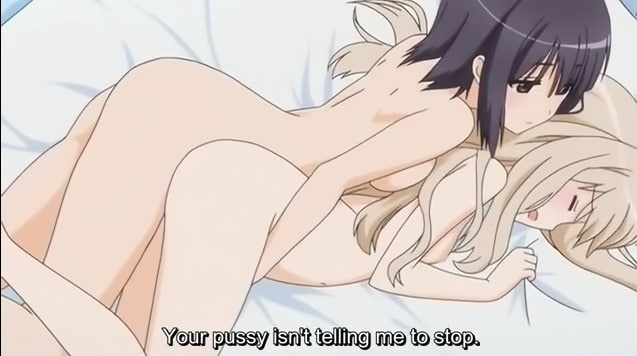 Horny petite schoolgirls with tiny tits enjoy steamy lesbian fucking hentai