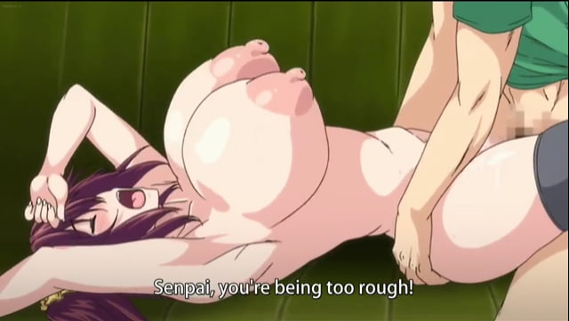 Sexy hentai cheerleader with massive boobs gets dressed in her uniform and has hot sex