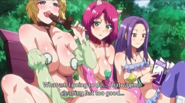 Wild Threesome Fun with Hot Anime Babes at the Sex Park