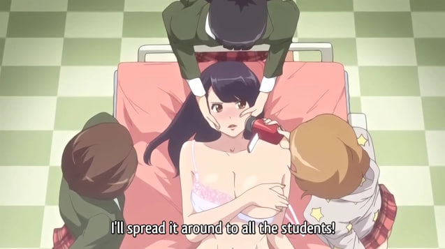 Naughty Schoolgirl Sneaky Upskirt with Security and Teacher