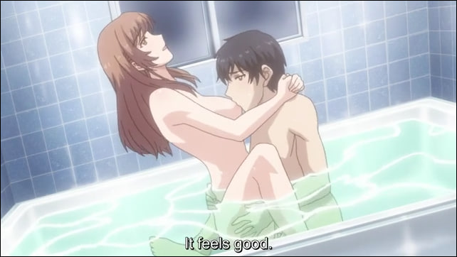 Married couple have sex romantic in the shower