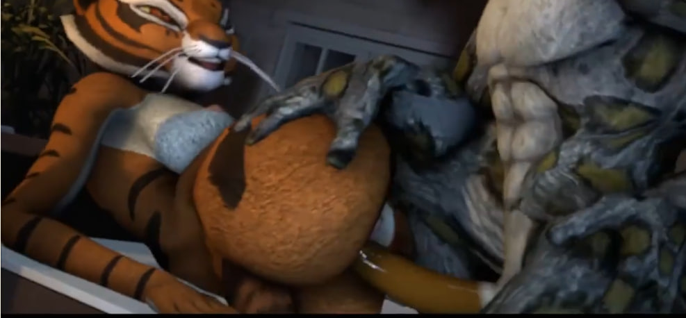 Tai Lung and Master Tigress Get fucked Frisky in Kung Fu Panda